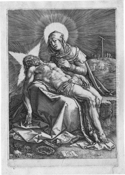 Pieta Oil Painting by Hendrick Goltzius