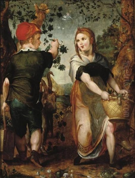 An Allegory Of Autumn Oil Painting by Hendrick Goltzius