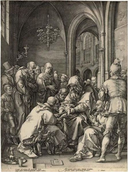 The Circumcision From The Life Of The Virgin Oil Painting by Hendrick Goltzius