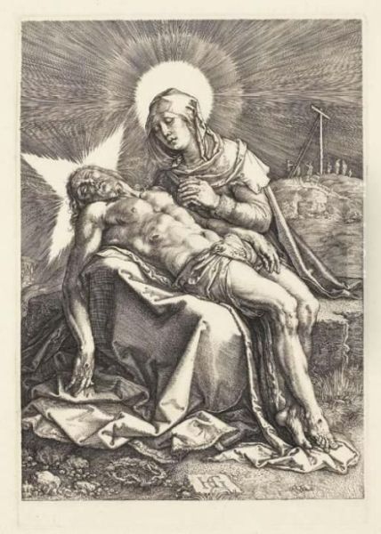 Pieta Oil Painting by Hendrick Goltzius