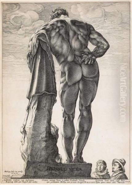 Farnese Hercules Oil Painting by Hendrick Goltzius