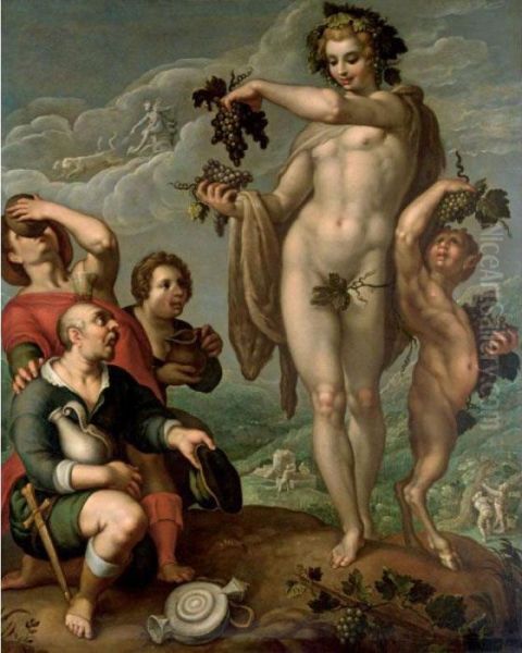 An Allegory Of Autumn Oil Painting by Hendrick Goltzius