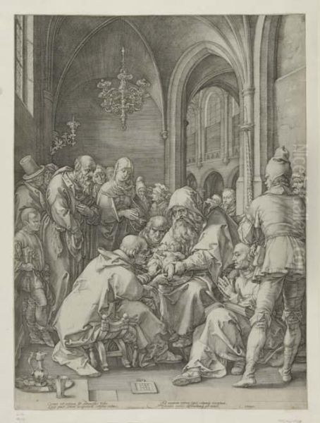 The Circumcision Oil Painting by Hendrick Goltzius