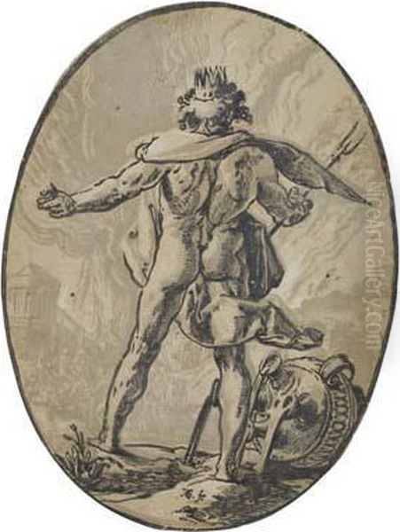 Pluto Oil Painting by Hendrick Goltzius