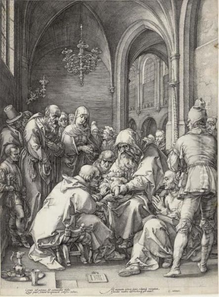 The Circumcision Oil Painting by Hendrick Goltzius