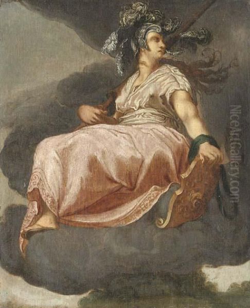 Minerva Oil Painting by Hendrick Goltzius