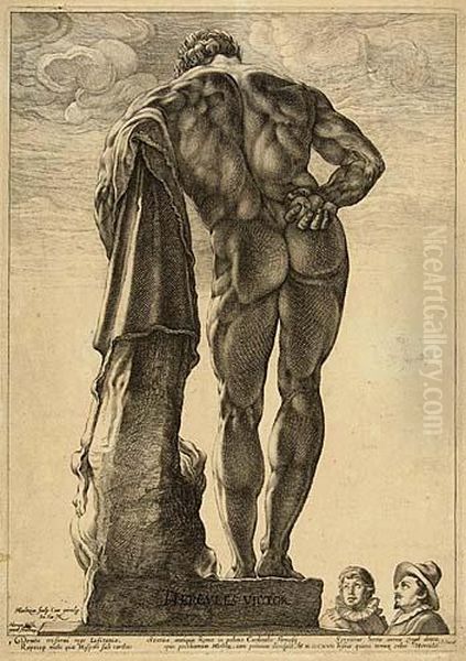 The Farnese Hercules Oil Painting by Hendrick Goltzius