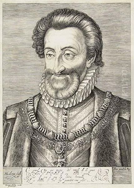 Henry Iv, King Of France Oil Painting by Hendrick Goltzius