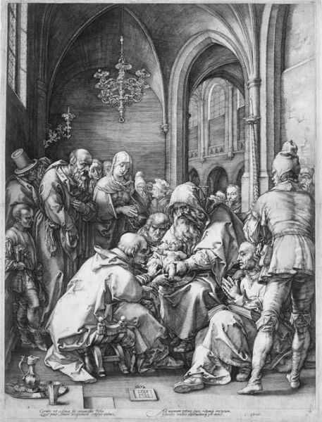 The Circumcision, From The Life Of The Virgin Oil Painting by Hendrick Goltzius