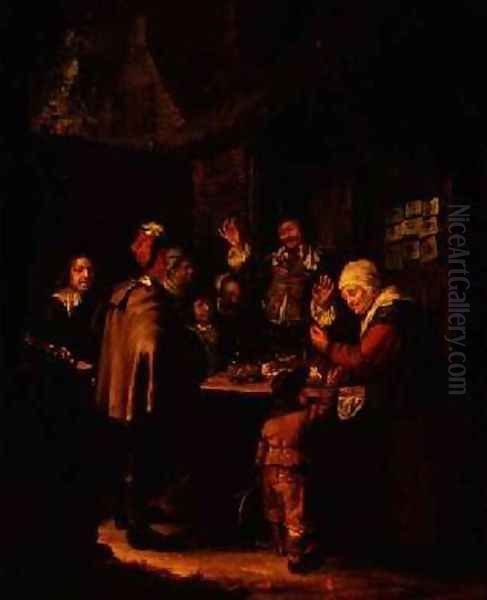 The Charlatan Oil Painting by Frans van Mieris