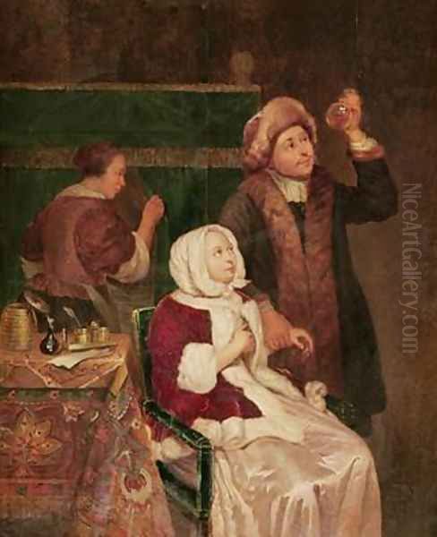 The Doctors Visit Oil Painting by Frans van Mieris