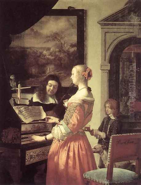 Duet Oil Painting by Frans van Mieris