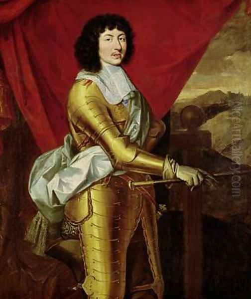 Louis XIV 1638-1715 Oil Painting by Pierre Mignard