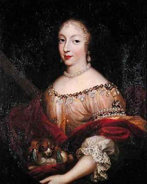 Henriette dAngleterre 1644-70 Duchess of Orleans Oil Painting by Pierre Mignard