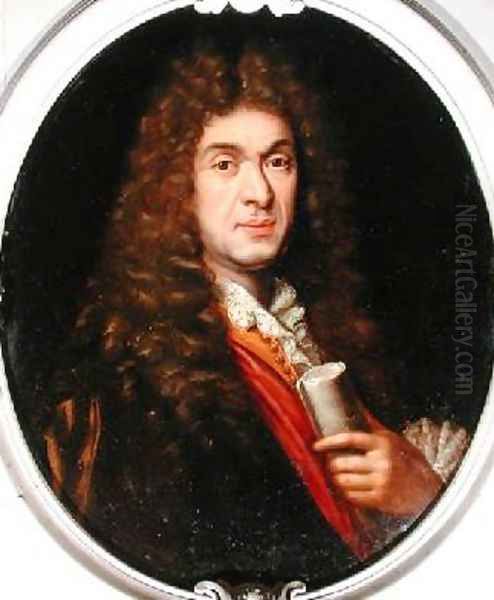 Jean-Baptiste Lully 1632-87 Oil Painting by Pierre Mignard