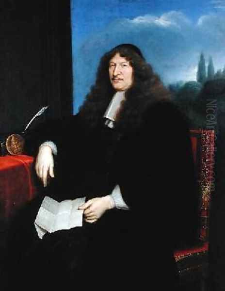 Jacques Tubeuf 1606-70 President of the Chambre des Comptes Oil Painting by Pierre Mignard