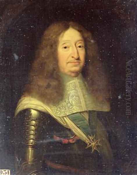 Cesar de Bourbon 1595-1665 Duke of Vendome and Beaufort Oil Painting by Pierre Mignard