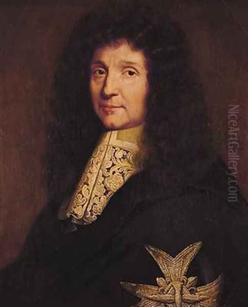 Portrait of Jean-Baptiste Colbert de Torcy 1619-93 1667 Oil Painting by Pierre Mignard