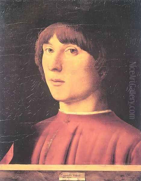 A Young Man 1474 Oil Painting by Antonello da Messina Messina