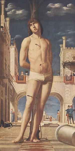 St. Sebastian (San Sebastiano) Oil Painting by Antonello da Messina Messina