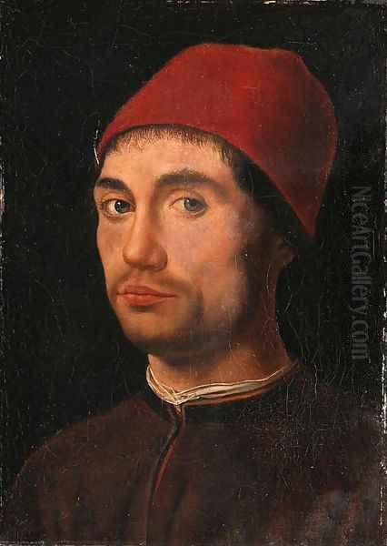 Portrait of a Young Man Oil Painting by Antonello da Messina Messina