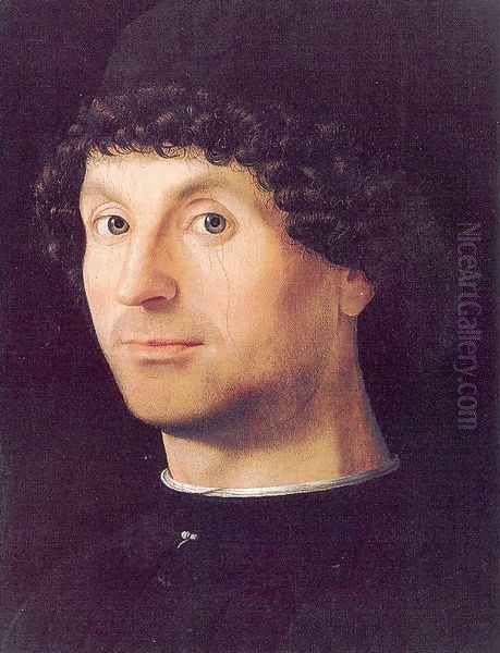 Portrait of a Man 1475-76 Oil Painting by Antonello da Messina Messina