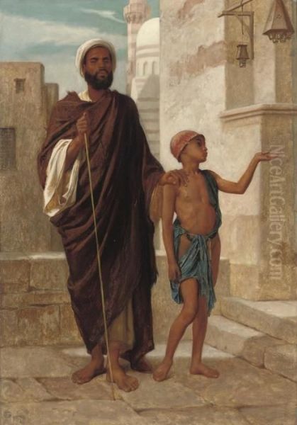 A Helping Hand, Cairo by Frederick Goodall