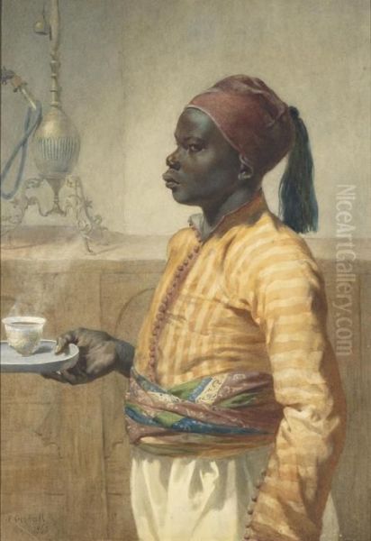 The Nubian Coffee Boy Oil Painting by Frederick Goodall