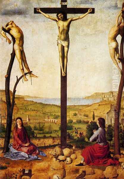 Crucifixion 2 Oil Painting by Antonello da Messina Messina