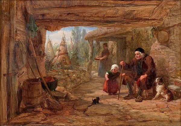 Age And Infancy Oil Painting by Frederick Goodall