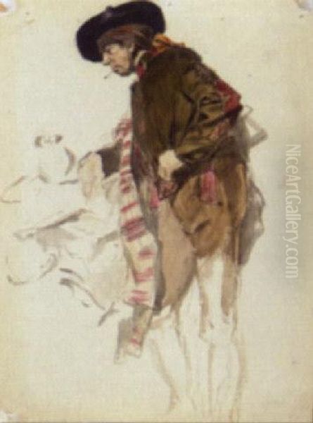 Study Of A Spaniard by Frederick Goodall