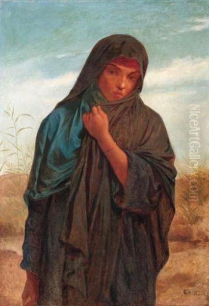 A Woman Of Lower Egypt Oil Painting by Frederick Goodall