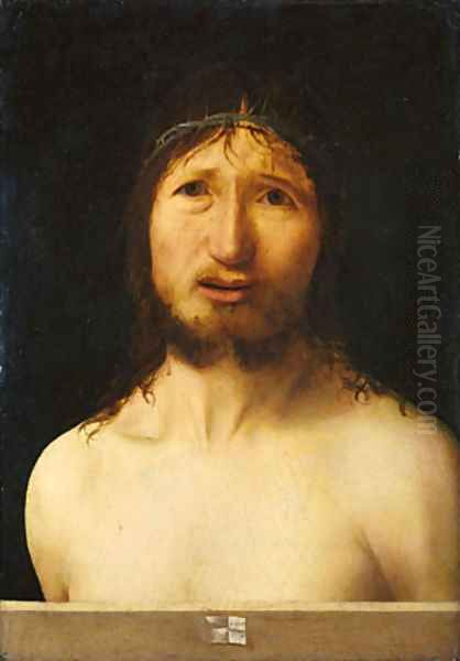 Christ Crowned with Thorns Oil Painting by Antonello da Messina Messina