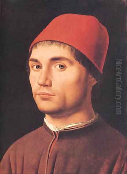 Portrait Of A Man 1475 Oil Painting by Antonello da Messina Messina