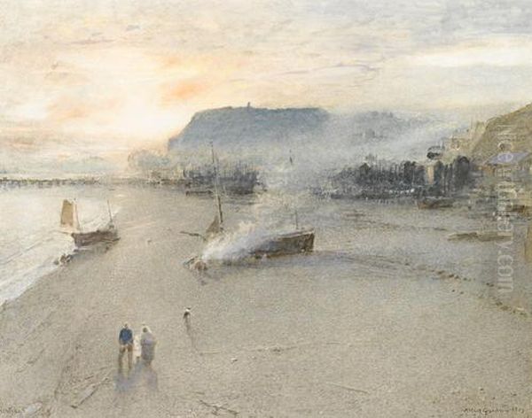 Hastings Oil Painting by Albert Goodwin