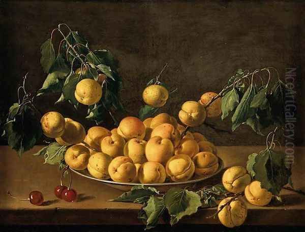 Still-Life of Fruit 1773 Oil Painting by Luis Eugenio Melendez