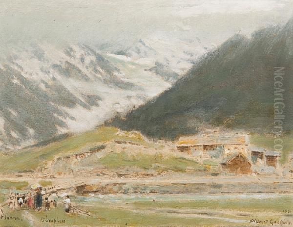 St John's, Simplon Oil Painting by Albert Goodwin