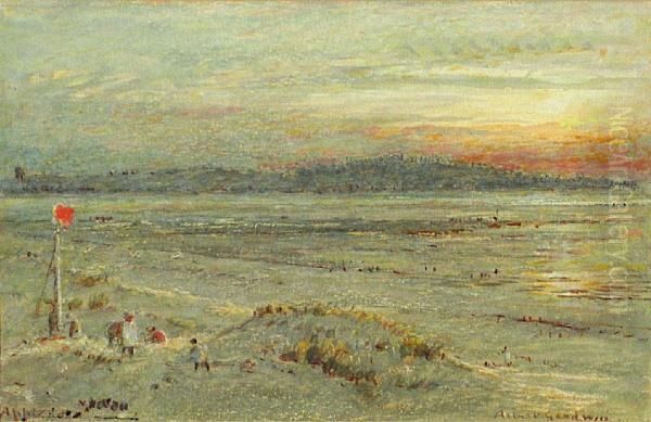 Appledore, North Devon Oil Painting by Albert Goodwin