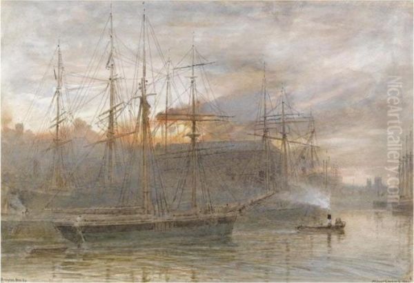 Bristol Docks by Albert Goodwin