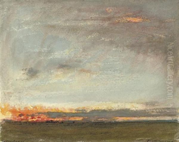 Stonehenge, Wiltshire Oil Painting by Albert Goodwin