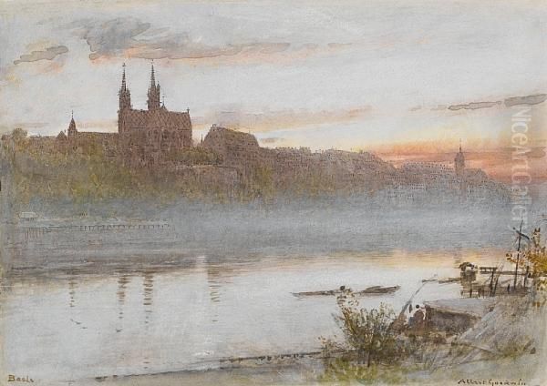 Basle Oil Painting by Albert Goodwin