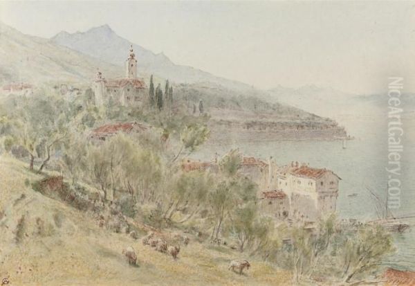 La Spezia, Italy Oil Painting by Albert Goodwin