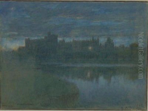 Windsor Oil Painting by Albert Goodwin