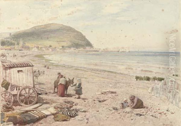 Minehead Oil Painting by Albert Goodwin