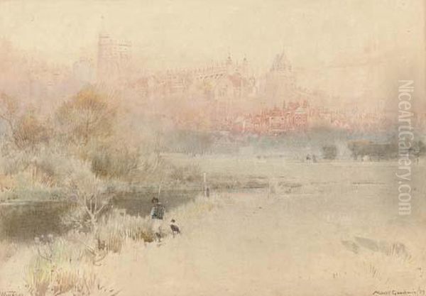 Windsor Oil Painting by Albert Goodwin