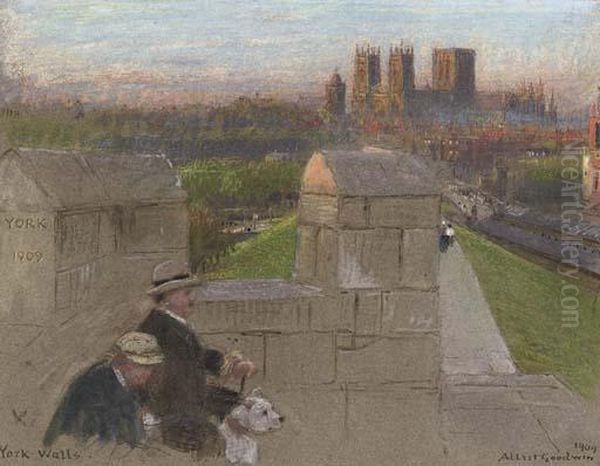 York Walls Oil Painting by Albert Goodwin