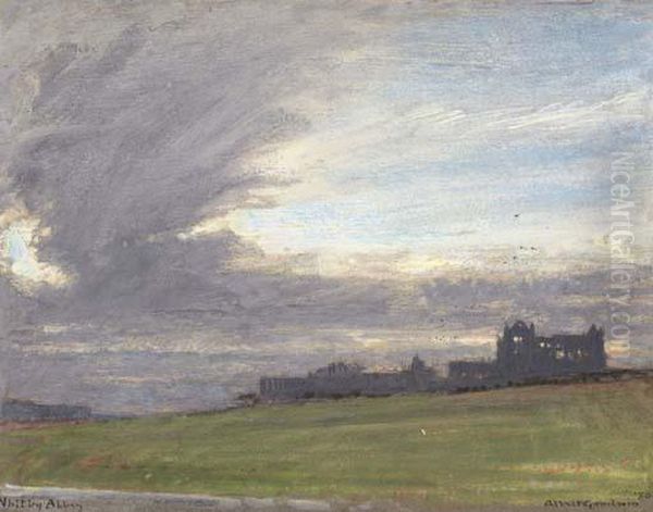 Whitby Abbey by Albert Goodwin