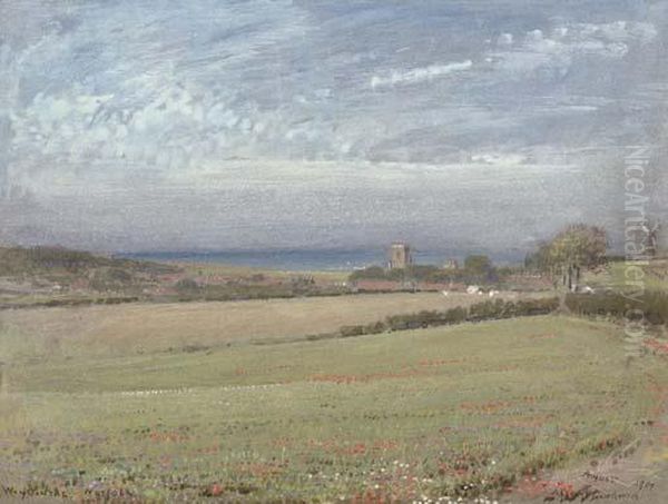 Weybourne, Norfolk Oil Painting by Albert Goodwin