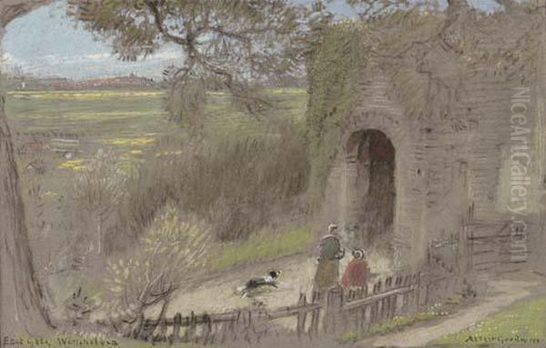 East Gate, Winchelsea Oil Painting by Albert Goodwin