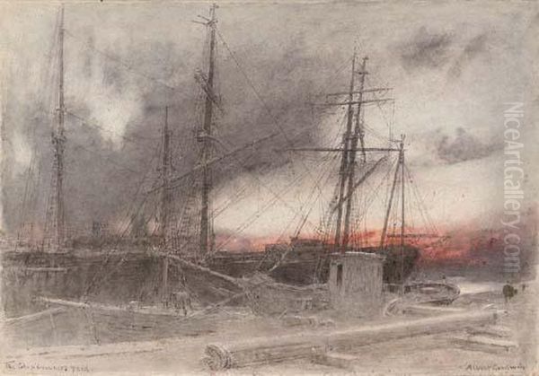 The Ship Breakers' Yard by Albert Goodwin